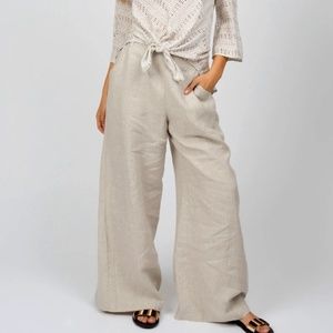 Linen Wide Leg Pant
